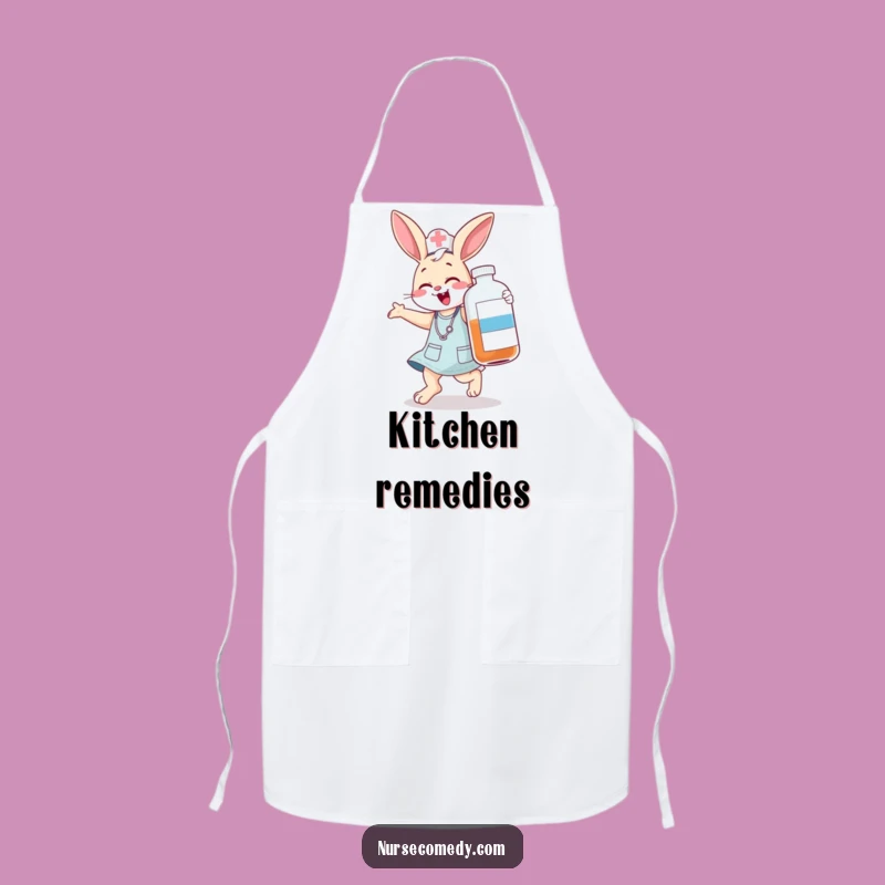 Funny Bunny Nurse Apron - Hilarious Kitchen Wear for Playful Cooks