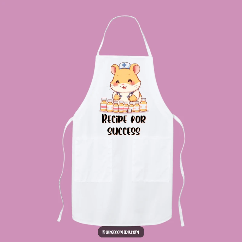 Funny Hamster Nurse Apron: Kitchen Organization with a Smile!