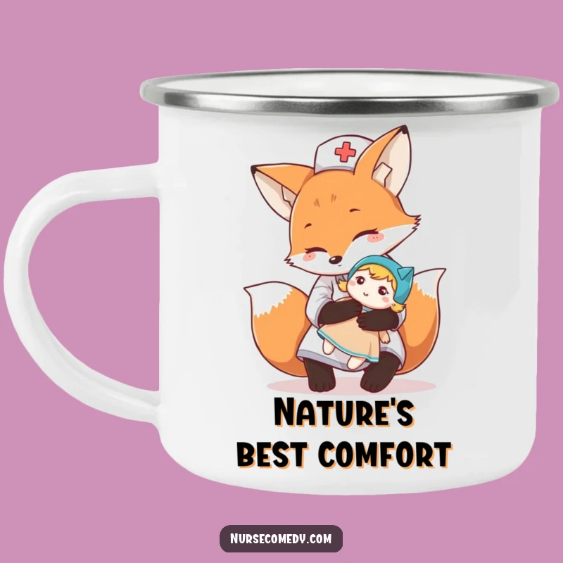 Funny Fox Nurse Camping Mug: Cozy Hugs On The Go