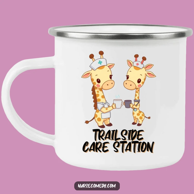 Funny Giraffe Nurse Camping Mug - Care on the Go, A Great Gift!