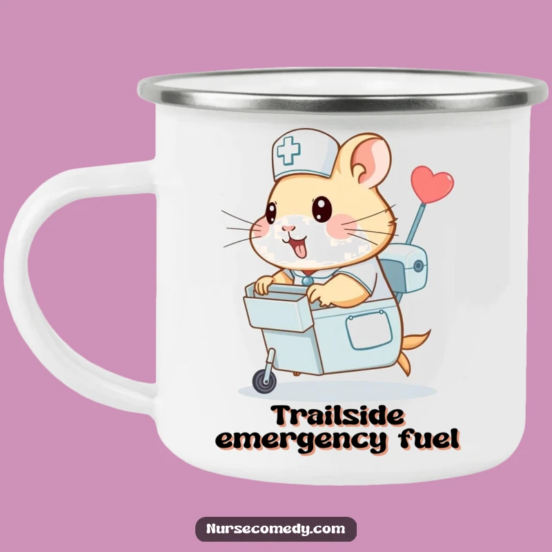 Funny Hamster Nurse Camping Mug - Speed and Smiles, A Great Gift!