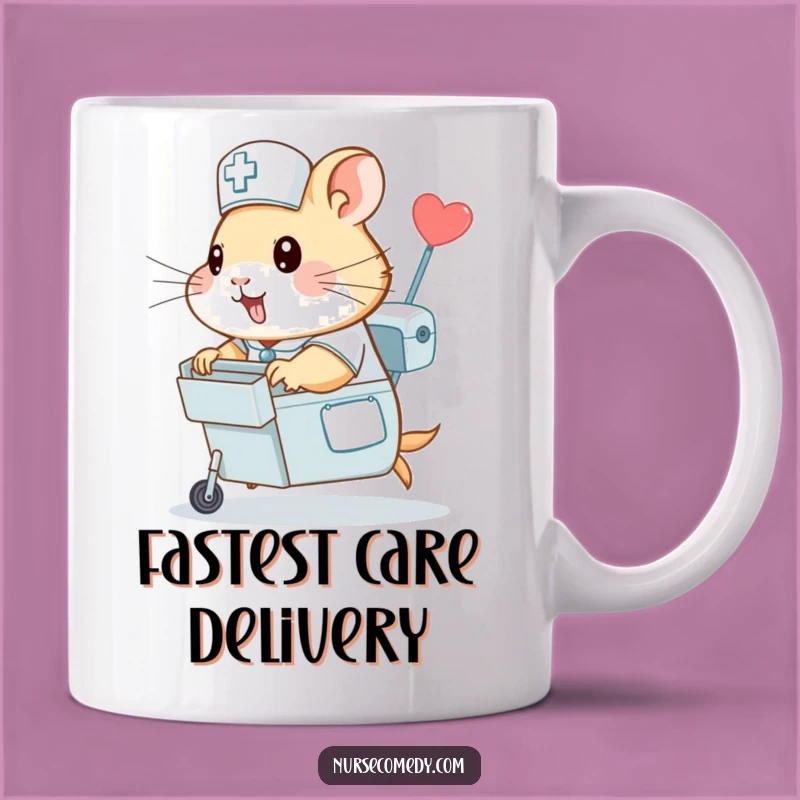 Funny Hamster Nurse Mug - Speedy Care, A Purrfectly Funny Gift!