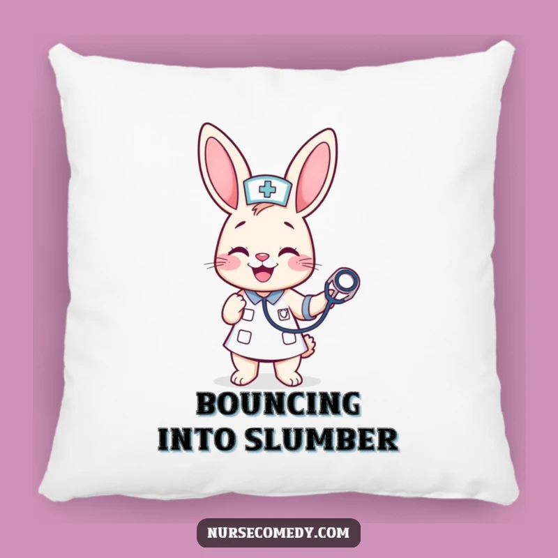 Cozy Funny Kawaii Bunny Nurse Pillow: Comfort For Caregivers