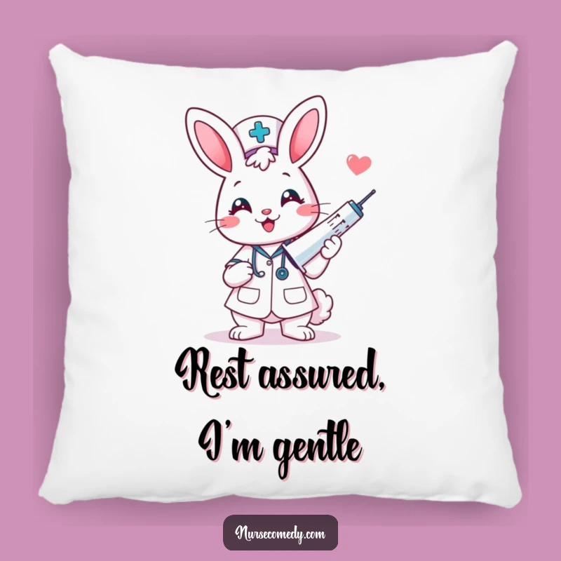 Funny Kawaii Bunny Nurse Pillow - Soft Giant Syringe Comfort