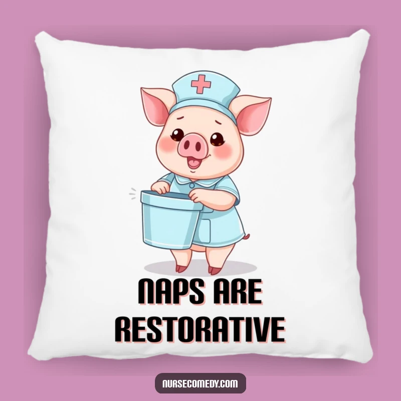 Funny Pig Nurse Pillow: Soft Cushion for Comfort and Cheer