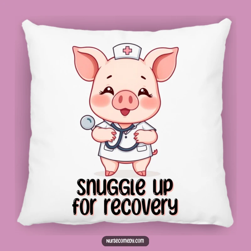Funny Piglet Nurse Pillow - Cozy Heartbeat Comfort