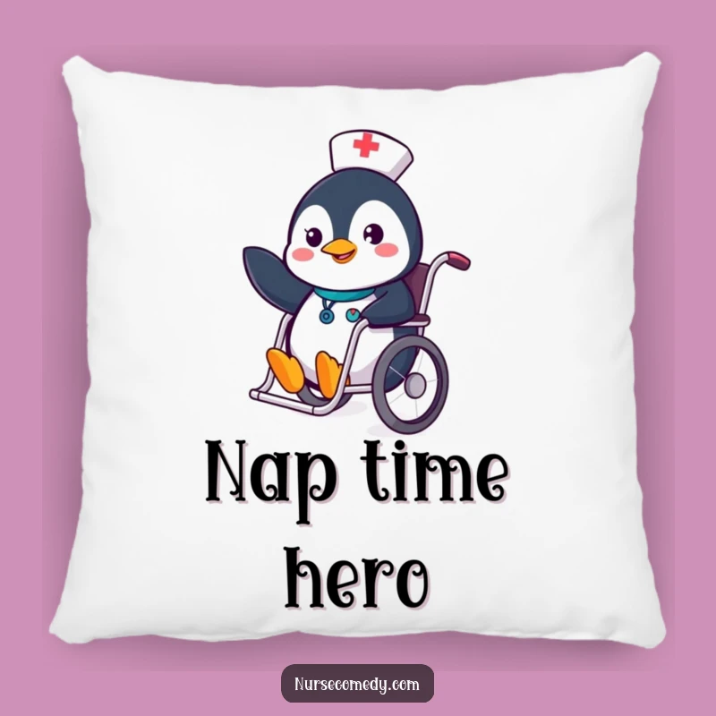 Cozy Funny Penguin Nurse Pillow - Cheerful Comfort!
