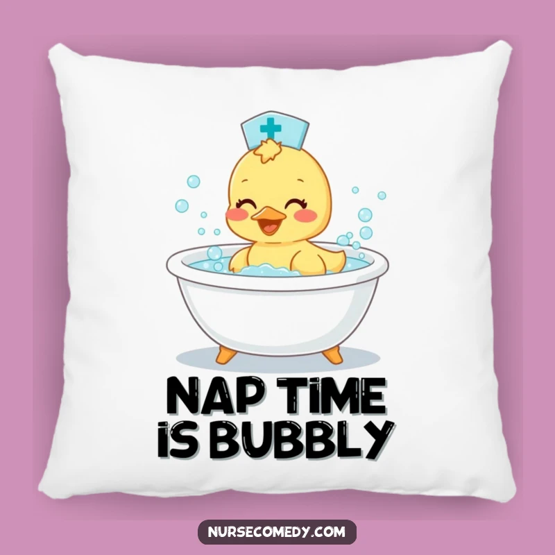 Funny Duckling Nurse Pillow: Cozy Bathtime Buddy, Hilarious Gift!