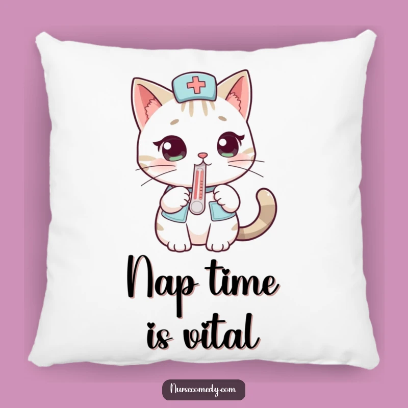 Funny Cat Nurse Pillow: Cute & Cozy Cushion for a Curious Soul