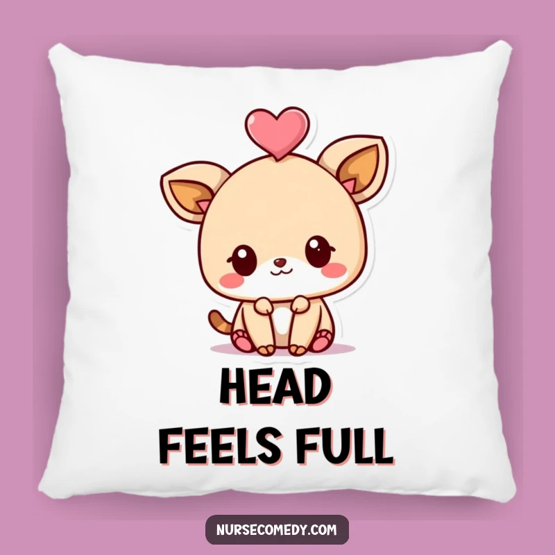 Soft Funny Kawaii Animal Pillow: Playful Heart Balance, Comfy Funny Gift Cushion