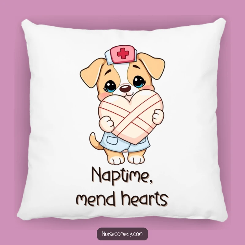 Soft Funny Kawaii Puppy Nurse Pillow: Cuddle Up with This Adorable Heart-Healing Comfort Item