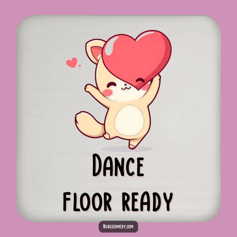 Fun Funny Kawaii Animal Coaster: Dance Heart Decor, Chic Funny Gift Set