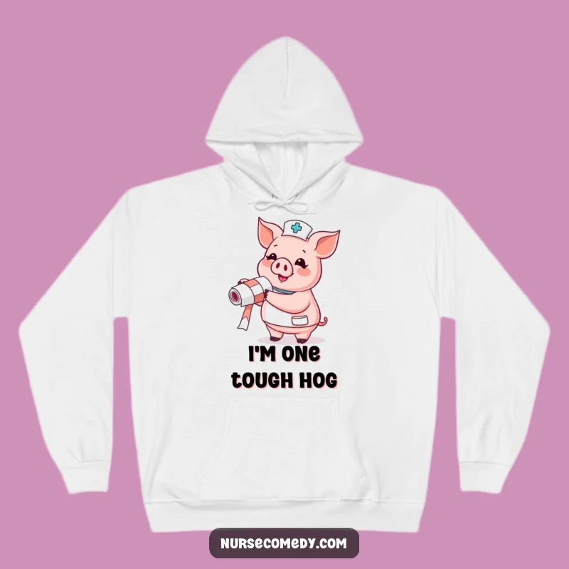 Cozy Pig Nurse Hoodie: Glee Wrap, Ultimate Funny Doctor Gift