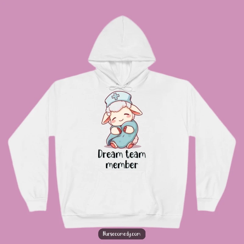 Cozy Sheep Nurse Hoodie: Warm & Funny Sleepy Character Gift