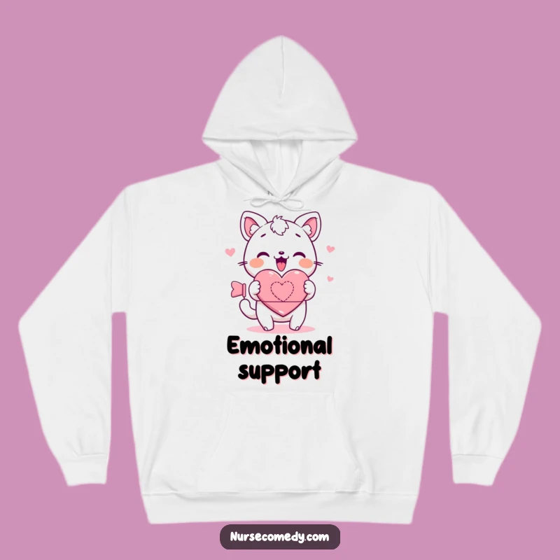 Kawaii Animal Heart Bandage Hoodie: Cozy Comfort with a Touch of Healing Love