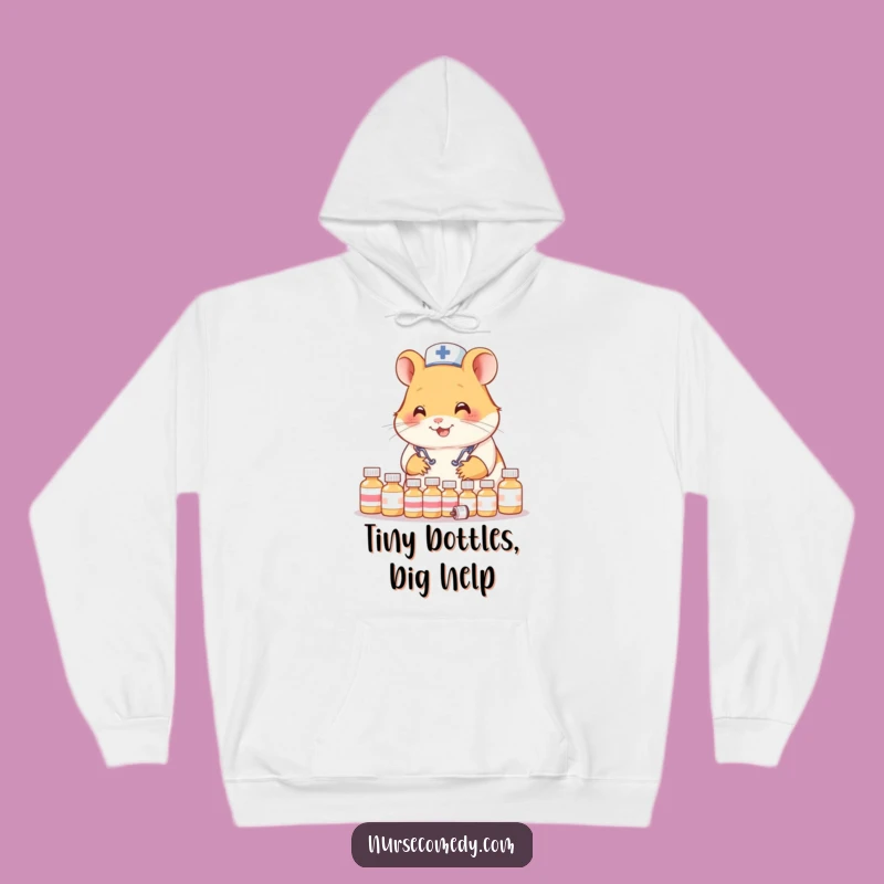 Funny Hamster Nurse Hoodie: Cozy Comfort for the Organized Doctor!