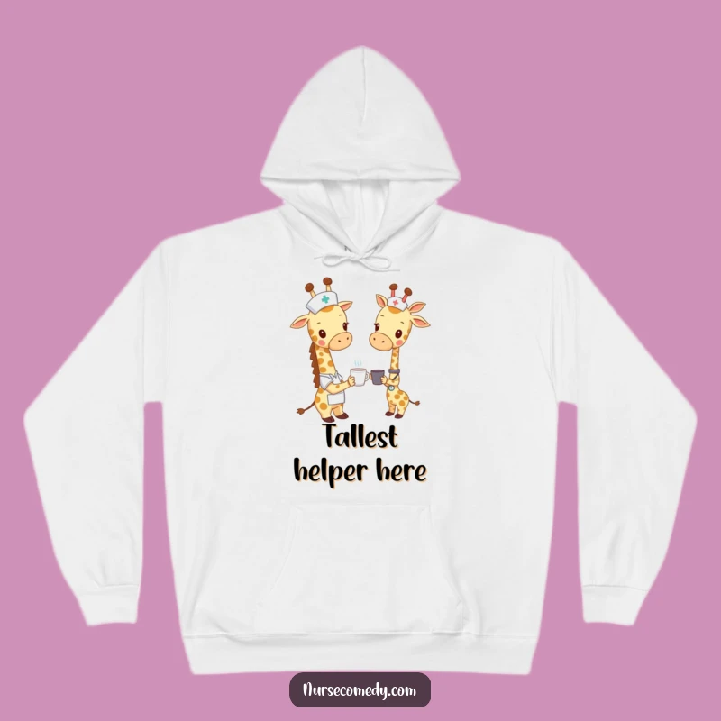 Funny Cozy Giraffe Nurse Hoodie - Warm Hugs, A Great Gift!