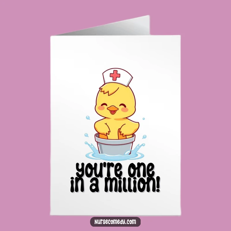 Free Printable Duck Nurse Congrats Card - Fun Downloadable Greeting