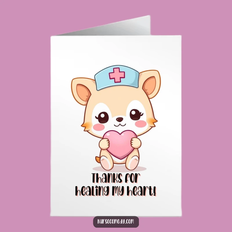 Free Printable Thank You Card: Nurse Animal's Gratitude, Adorable Downloadable Care Gift