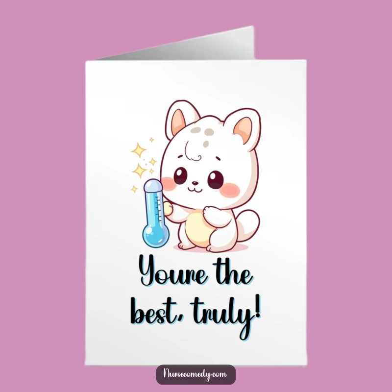 Free Printable Thank You Card: Curious Kawaii Critter, Funny Downloadable Appreciation