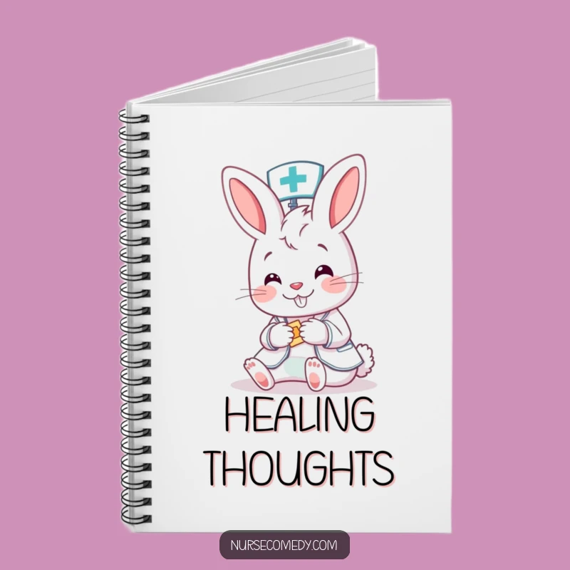 Funny Bunny Nurse Notebook - Jot Down Notes with Care