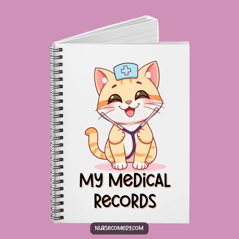 Funny Cat Nurse Notebook: Journal Your Medical Adventures