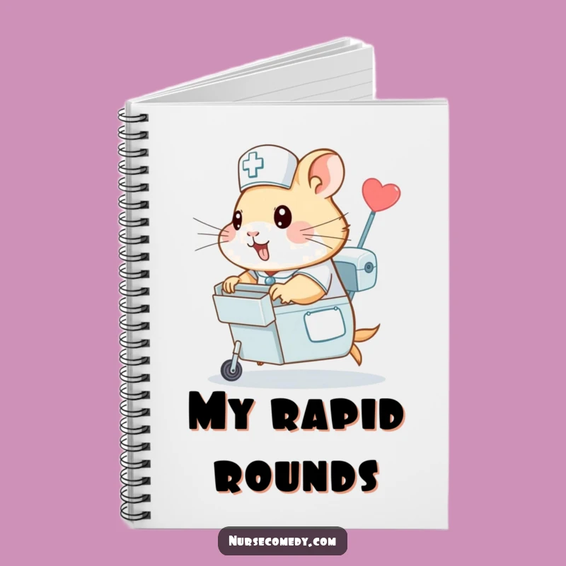 Funny Hamster Nurse Notebook - Jot Down Speedy Notes, A Perfect Gift!