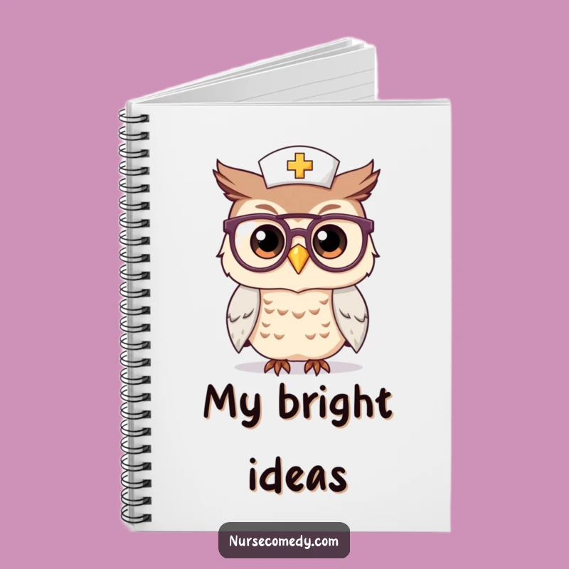 Funny Kawaii Owl Nurse Notebook: Record Your Thoughts with Wise and Whimsical Style
