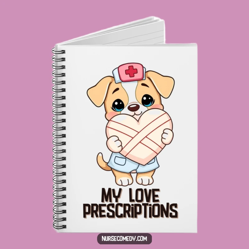 Funny Kawaii Puppy Nurse Notebook: Jot Down Notes with This Cute Heart-Healing Journal
