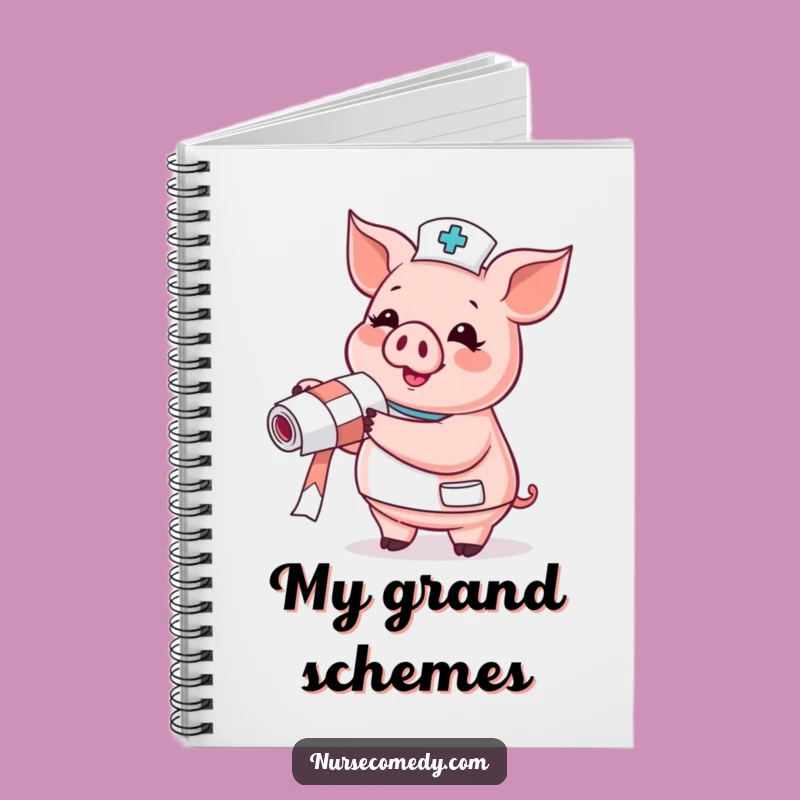 Funny Pig Nurse Notebook: Glee Notes, Practical Doctor Gift