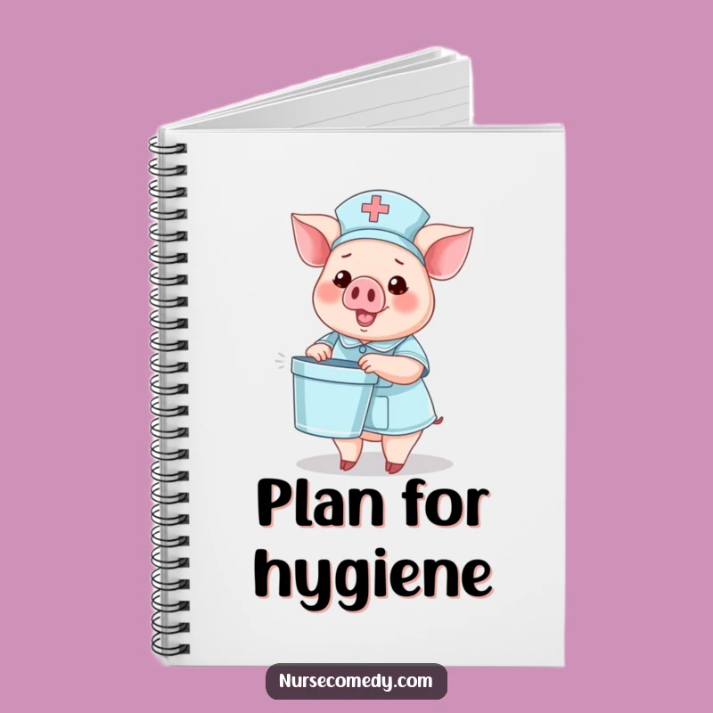 Funny Pig Nurse Notebook: Journal for Notes by Cheerful Healthcare Pros