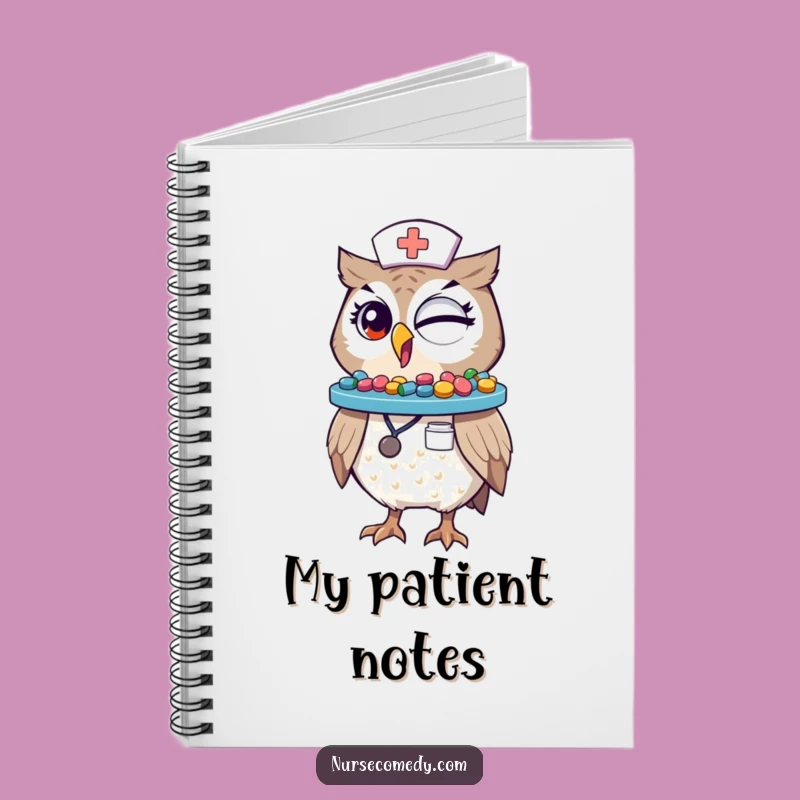 Funny Winking Owl Nurse Notebook: Jot Down Notes with Giggles, A Perfect Gift