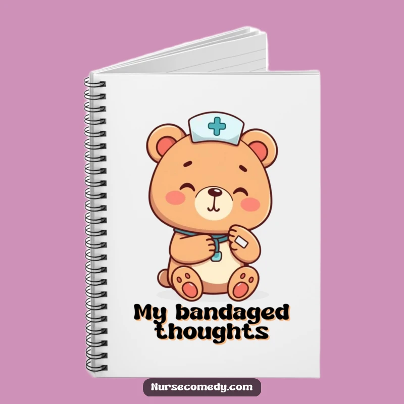 Funny Bear Nurse Notebook - Jot Down Notes with Gentle Care