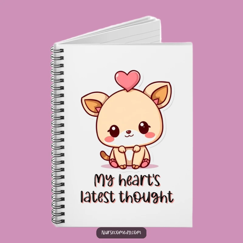 Cute Funny Kawaii Animal Notebook: Playful Heart Balance, Perfect Funny Gift Journal