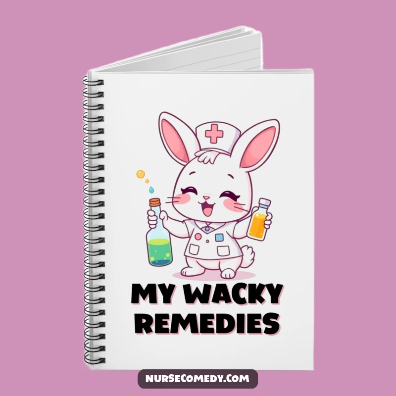 Funny Bunny Nurse Notebook - Jot Down Magical Ideas, Gift!