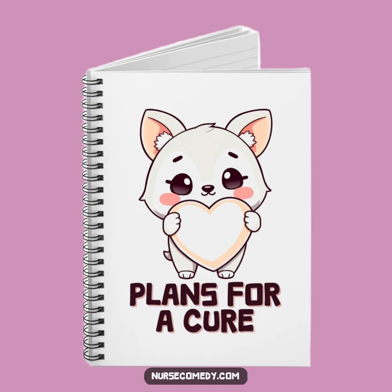Funny Health Animal Notebook: Winking Journal, Heart Pill Notes, Gift Idea!