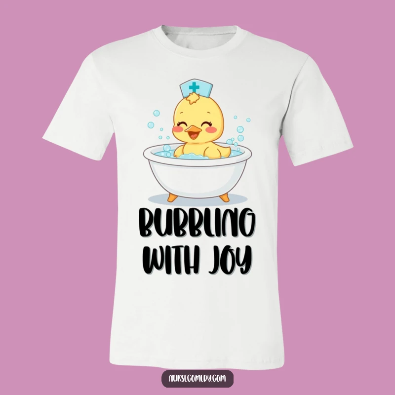 Funny Duckling Nurse T-Shirt: Cute & Hilarious Bath Time Tee Gift!
