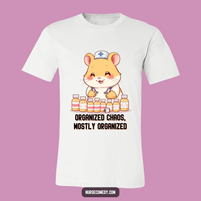 Funny Hamster Nurse T-Shirt: Cute Organizer Doctor Tee, Great Gift!