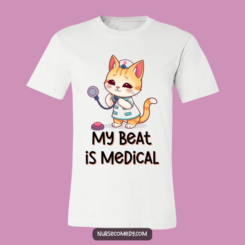 Funny Cat Nurse T-Shirt: Adorable Feline Doctor Design, Perfect Humorous Gift for Pet Lovers