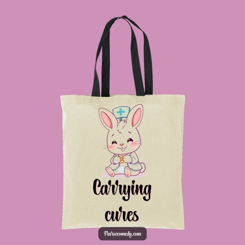 Funny Bunny Nurse Tote Bag - Cute & Practical Accessory
