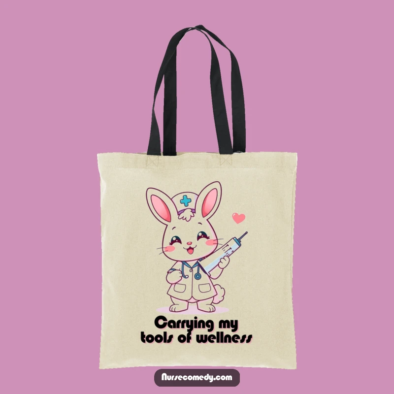 Funny Kawaii Bunny Nurse Tote Bag - Carry Your Cheer