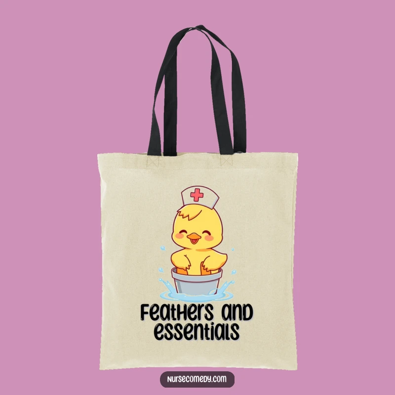 Funny Duck Nurse Tote: Happy Splash Carrier, Practical & Humorous Gift