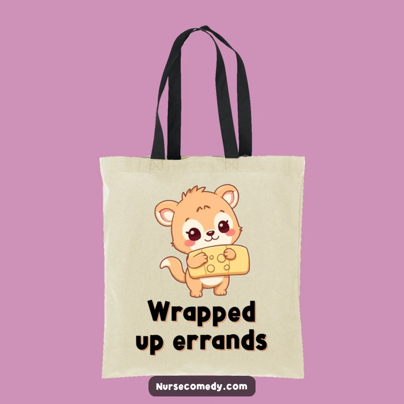 Funny Animal Bandage Tote Bag: Carry Your Curiosity, Stylish Humor Bag!
