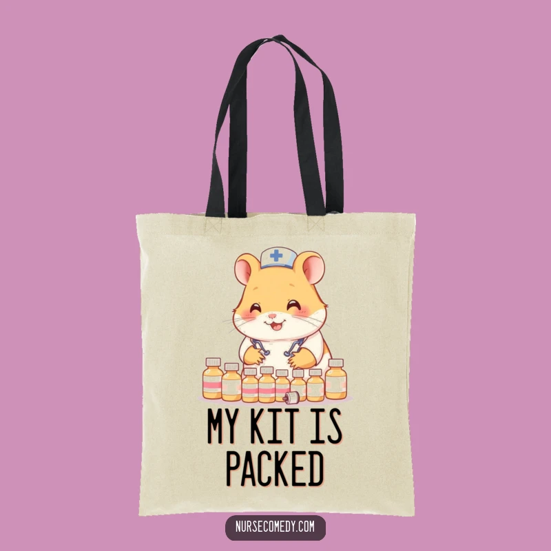 Funny Hamster Nurse Tote Bag: Carry Your Supplies with Style!