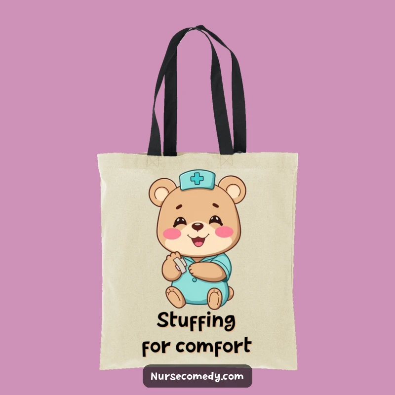 Funny Bear Nurse Tote Bag - Hilarious and Heartwarming Carry-all