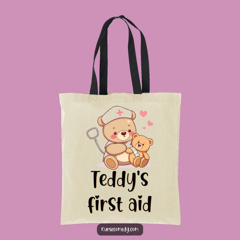 Funny Bear Nurse Tote Bag: Carry Comfort with Gentle Paws